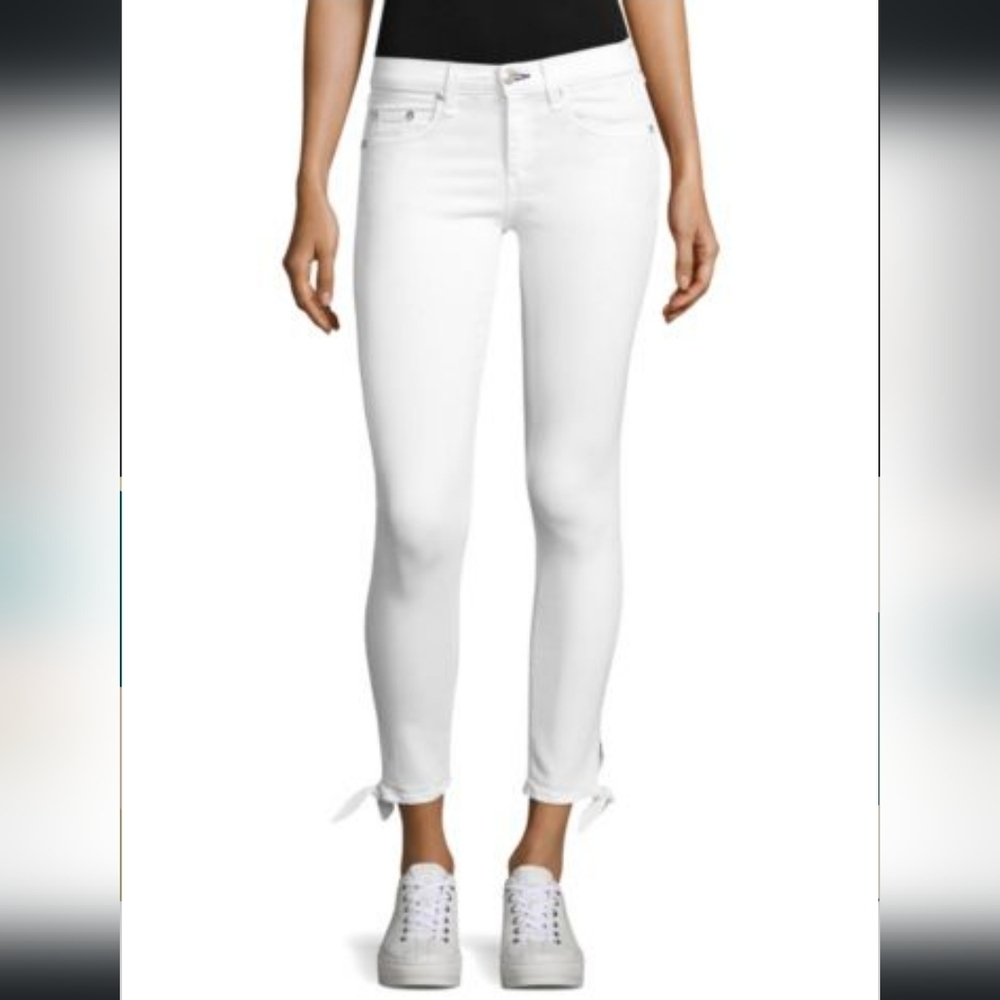 NWT Rag & Bone Stevie Capri Jeans Sz 25 in White